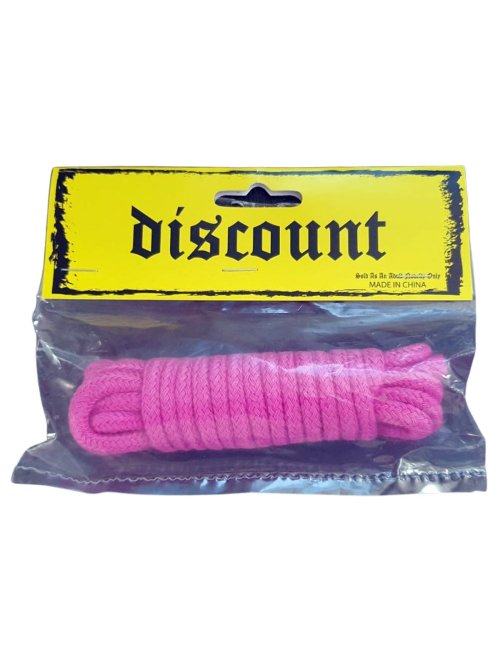 Discount Bondage Restraint Pink Rope 3m